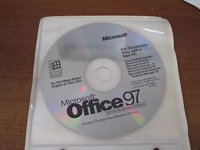 Microsoft Office 97 Small Business Edition  With Certificate Of Authenticity Key • $8.49