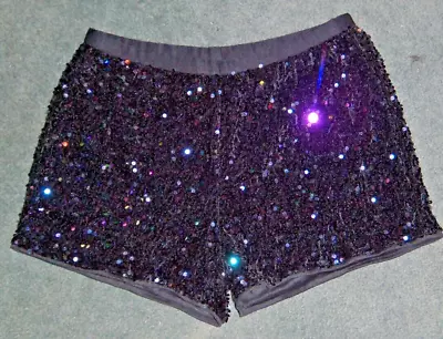 Shein Sequin Pull On Elastic Waist Shorts Women's Size XL • $8