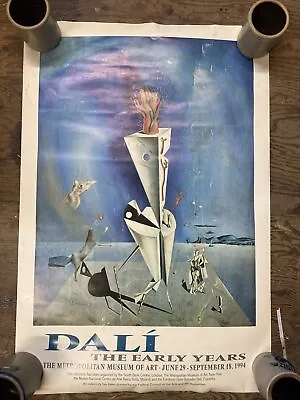 Salvador Dali EXHIBIT Poster Metropolitan Museum 1994 27” X 40” Hand & Apparatus • $69.99