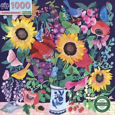 Eeboo 1000 Piece Puzzle - Summer Bouquet • $35