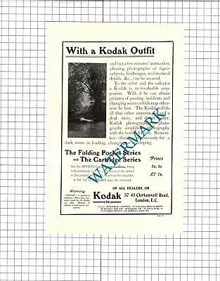 Kodak London / Murrle Bennett & Co Jewellers London - 1904 Advert • $13.71