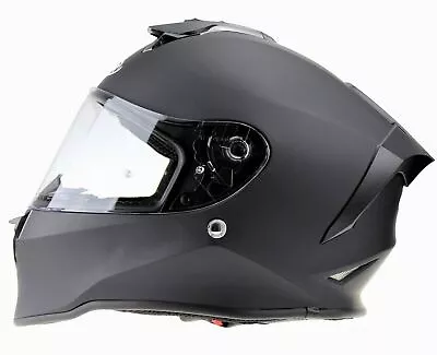 Viper Rs-55 Full Face Acu Gold Motorcycle Motorbike Crash Helmet Matt Black • $99.48