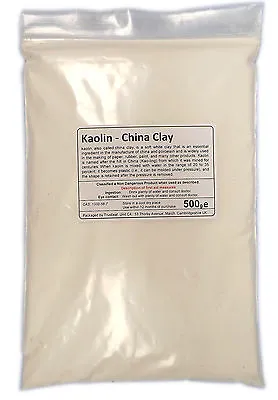 500g Kaolin White Clay Powder * Pure * • £6.38