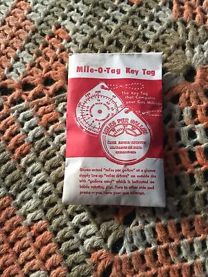 Vintage NOS Mile-O- Tag Key Chain Accessory Ford Gm Chevy Hot Rod Truck 60's • $14.95