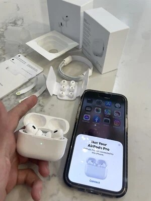 $140 • Buy Apple AirPods Pro 2nd Generation With MagSafe Wireless Charging Case - White