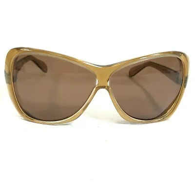 £81.85 • Buy Vintage Silhouette Sunglasses Mod 626 Clear Brown Cat Eye Wrap With Brown Lenses