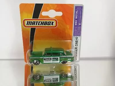 Matchbox Checker Cab Taxi In Metallic Green On Blister • $7.46