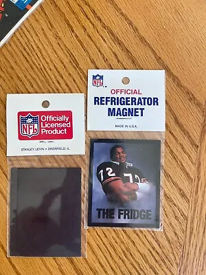 Vintage NFL Chicago Bears William Perry “The Fridge” Refrigerator Magnet-Sealed • $5.99
