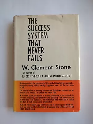 The Success System That Never Fails By W Clement Stone 1962 Hardcover • $14.99