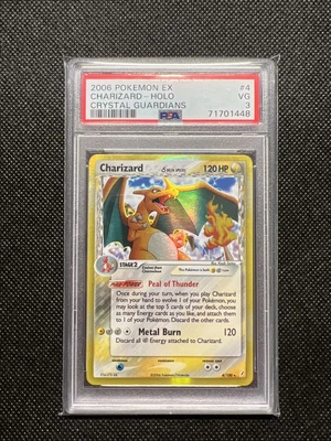 $51 • Buy 2006 Delta Species Pokemon Holo Charizard 4/100 Ex Crystal Guardians PSA 3 VG