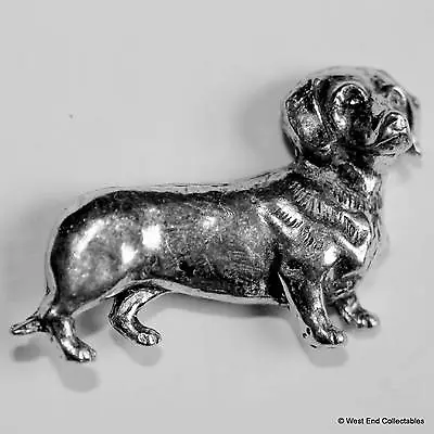 £5.99 • Buy Dachshund Pewter Pin Brooch - British Hand Crafted - Sausage Dog Dashhound