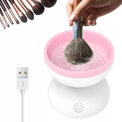 Automatic Brush Cleaner Electric Makeup Brush Cleaning Machine Fast Clean Dryer • £7.99