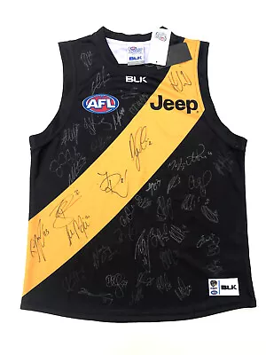 $471.20 • Buy ,RICHMOND Jumper Signed XL AFL 2016 Home BLK Jeep Bingle Size XL 