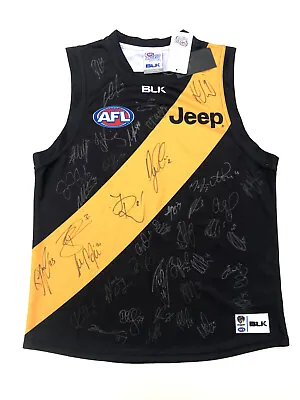 RICHMOND Jumper Signed XL AFL 2016 Home BLK Jeep Bingle Size XL . • $471.20