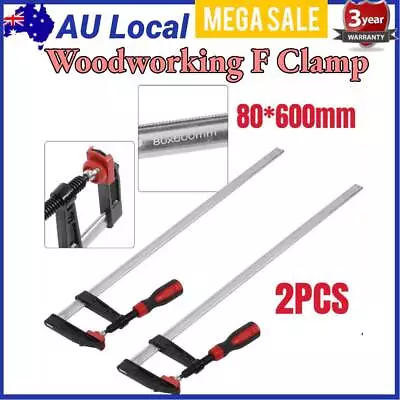 2X Woodworking Clip F Clamps Quick Release Carpentry Gadgets DIY Tools 80*600mm • $25.37