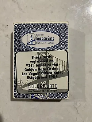 Vintage PaulSon Card Deck Used On“21” Tables At The Golden Gate Casino Las Vegas • $49