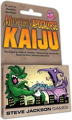 Munchkin Apocalypse Kaiju 30 Card Game Expansion Steve Jackson SJG4270 Booster • $12.49