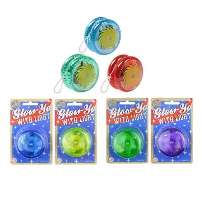 Yoyo Tricks Light Up Clutch 5cm LED Flashing Wheel Mechanism Kids Gift Toys • £1.79