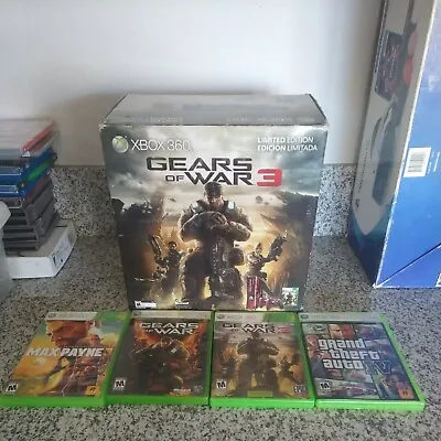 $470 • Buy Gears Of War 3 Limited Edition  Microsoft Xbox 360 Console 320GB With Box 4 Game