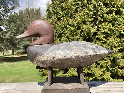 Antique Redhead Drake Decoy • $85