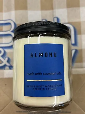 VERY HARD TO FIND! Bath & And Body Works ALMOND  Single Wick  Candle 7oz  RARE • $29