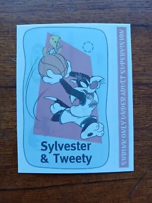 1996 Kraft Space Jam Kraft Shrinkies Sylvester & Tweety Card • $4.99