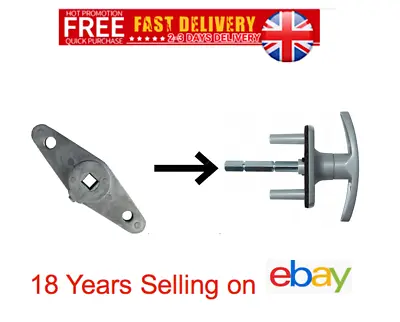 Garage Door Handle Rear Lock Cam Swivel Spindle Locking Cable Pull Lock Bars • £9.50