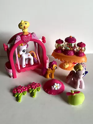 My Little Pony Ponyville Sunny Daze Swing Along Fluttershy Bundle Lot 2006 • £19.99