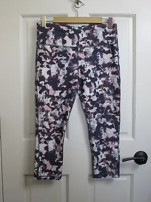 Marika Purple Camo Capri Pants Womens Size L 12-14 30x20 Pocket Stretch 54-28463 • $12.55