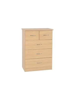 Nevada Oak 3+2 Drawer Chest • £154.99