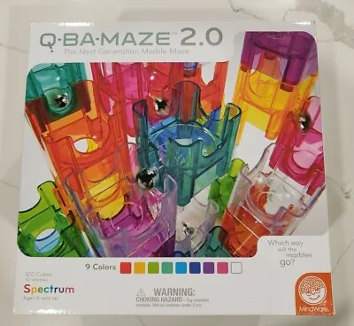 Q-BA-MAZE 2.0 Spectrum Color Set Marble Maze 120 Cubes New (Boxed Opened) • $25