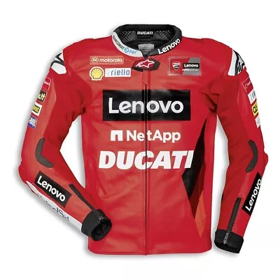 New Ducati Replica MotoGP 21 Leather Jacket - Red- EU 50 - #981046950 • $691.47