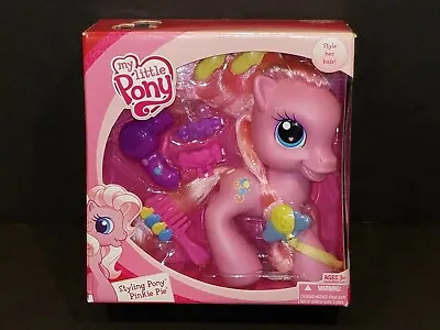 $29.85 • Buy My Little Pony Pinkie Pie Styling Pony 2008 Hasbro Glitter Hair Accessories NEW