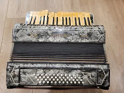 Hohner Accordian Pre 1930 48 Button Vintage Partially Works  Some Damage • $500