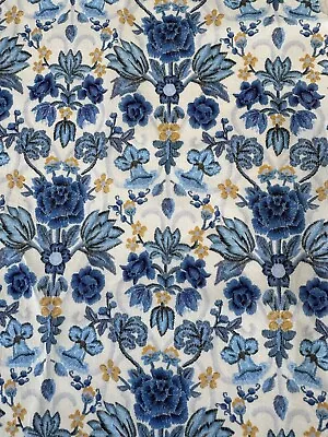 Liberty Tana Lawn Blue Floral Remnants For Patchwork Appliqué Etc • £3.99