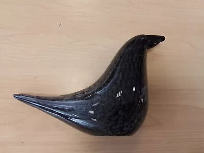 Vintage Murano Style Glass Black Bird #9002 • £19.99