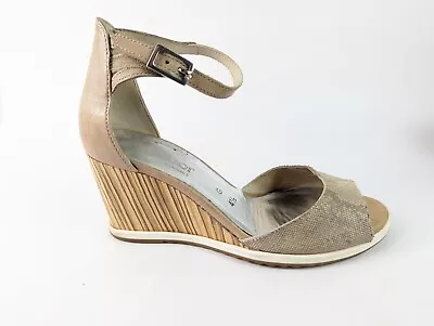 Gabor Leather Wedge Heel Sandals Uk 4.5 • £13.99