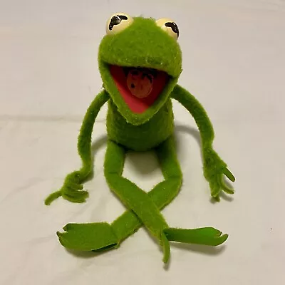 Vintage Kermit The Frog Toy Fisher-Price Jim Henson Muppet Doll Plush 1970s 51cm • $45