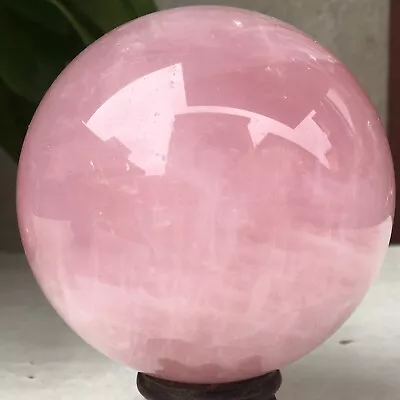 724g Natural Pink Quartz Rose Quartz Ball Crystal Sphere Meditation Healing • $0.63