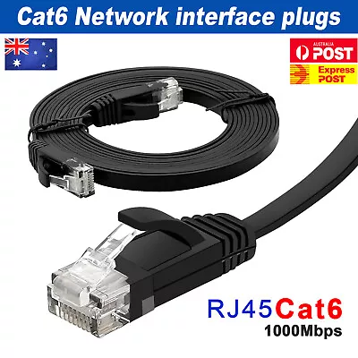 1m 2m 3m 5m 10m 15m 20m 25m 30m Ethernet Network Lan Cable CAT 6 1000Mbps RJ45 • $6.99