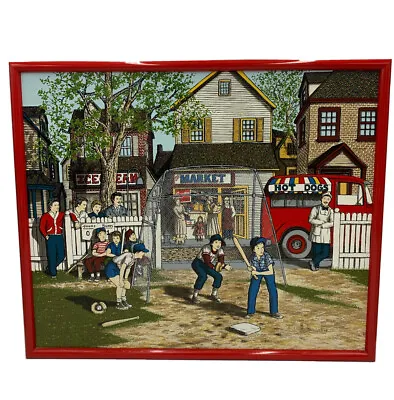 H. Hargrove Signed.(Nicolo Sturiano) Sand Lot Baseball Serigraph Oil Painting • $194.88