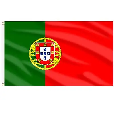 5X3FT Portugal Flag Large National Flag Eyelets World Cup Sports Fan Supporter • £4.19