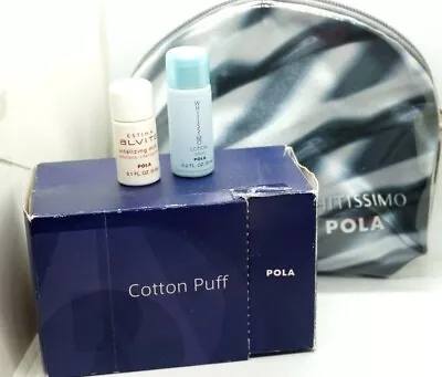 Pola 4pcs Set Whitissimo Lotion 8ml  Milk 5ml Cotton Puff & Samll Bag • $6.99