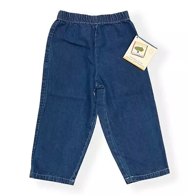 Mulberribush Boys Pants Jeans Denim Size 24 M Classic Elastic Waist Pull On USA • $16.90