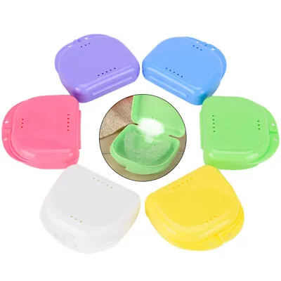 Orthodontic Retainer Box Teeth Mouth Denture Dental Case Guard Storage Container • $2.31