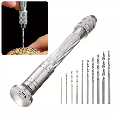 0.3-3.2mm Mini Micro Hand Drill Woodworking Drilling Tools For Models Hobby DIY • $6.70