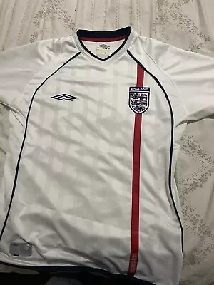 England Home Football Shirt 2001/03 Adults Large Umbro F861 • £16.72
