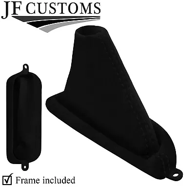 Black Stitch Luxe Suede Handbrake Gaiter+plastic Frame For Mazda Rx7 Fd3s 92-02 • $297.31