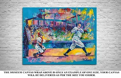 Sale Babe Ruth The Babe 18 W X 12 H Canvas Art Framed Winford • $89.95