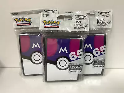 Ultra Pro Deck Protector Sleeves Pokémon Master Ball (65) X3 Packs • £19.99